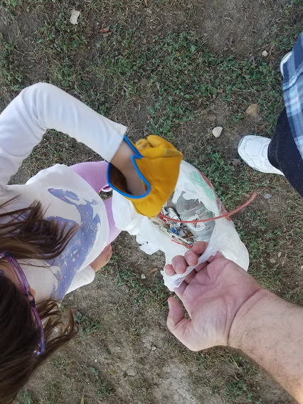Volunteers cleaning up the adopted highway